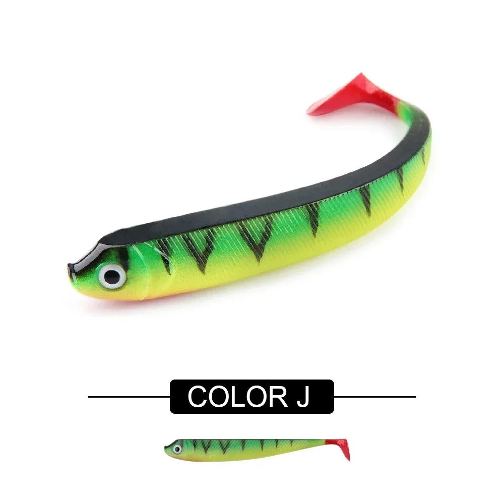 RoseWood Gummi Fisch gefälschter Köder weicher Angelköder 7,5 cm 9,5 cm 12,5 cm Swimbait Shad Paddle Tail Wobbler Bass Pike Trout Pesca Peche