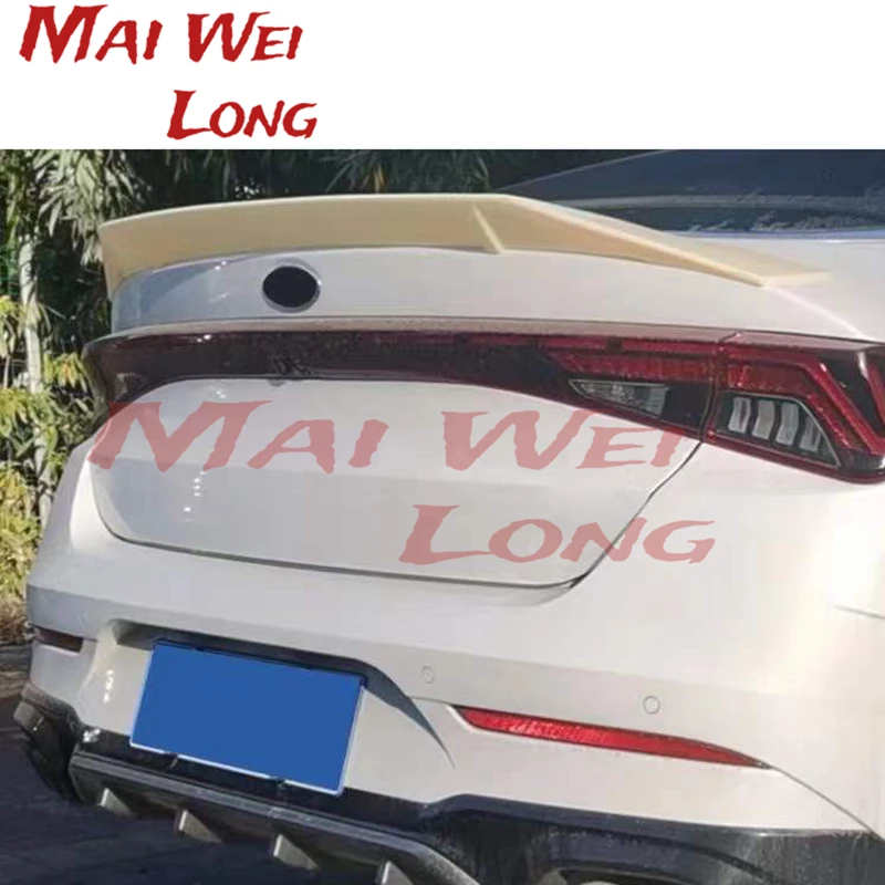 

ABS Plastic High Quality Trunk Boot Spoiler Wings For New Kia Optima K5 DL3 2020 Up Lip Glossy Carbon Black Colored Spoiler