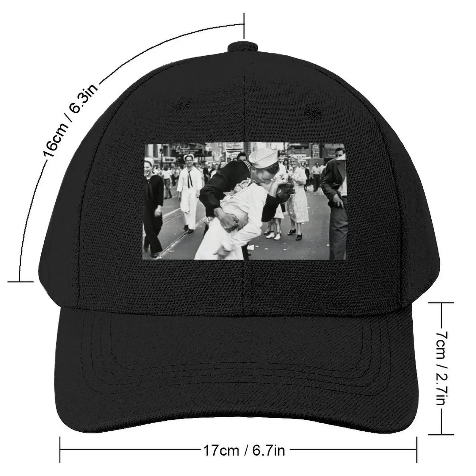 Sailor Kissing In Times Square Poster Baseball Cap foam party Hat fashionable Sunhat Christmas Hat Women Men's