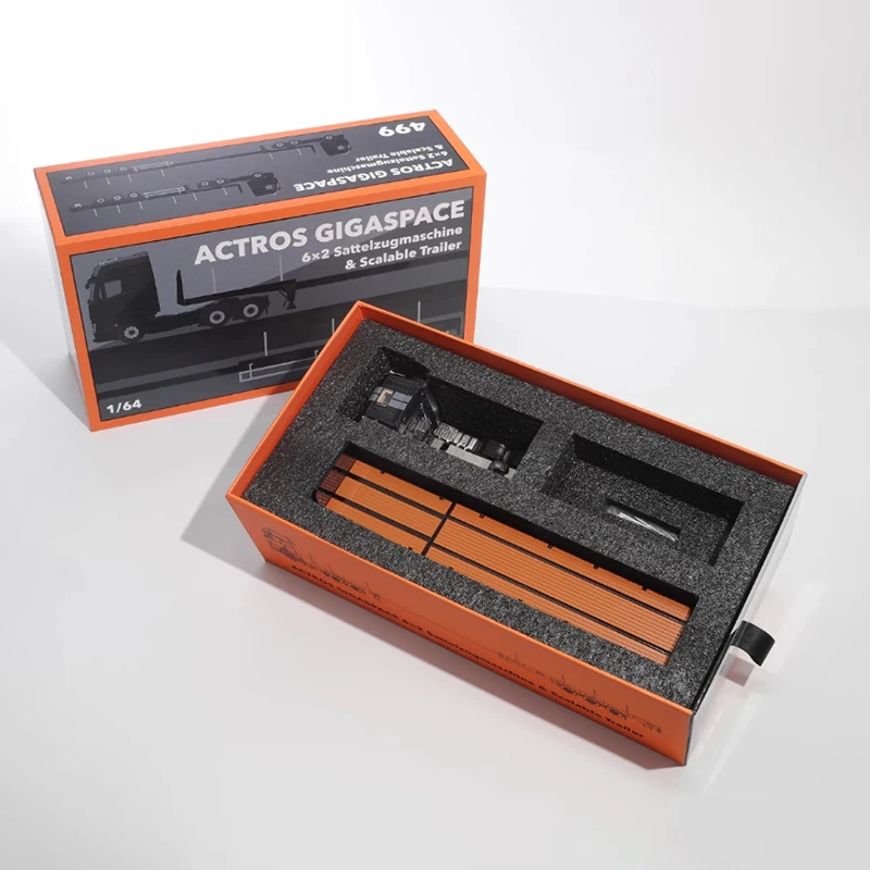 

GCD 1/64 Scale Actros 3-axle Tractor Alloy Simulation Car Model Static Collection Decorated Holiday Gifts Toys Souvenir Gift