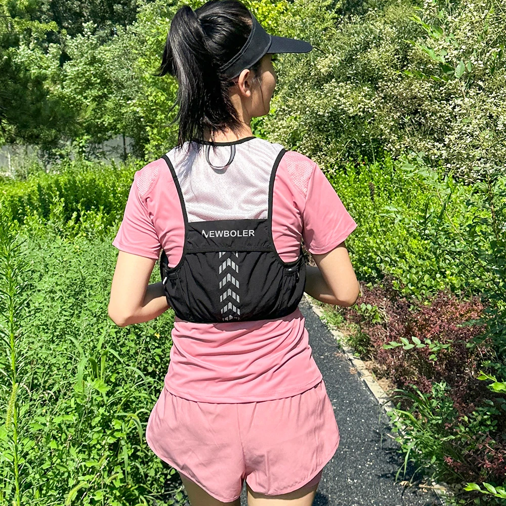 Outdoor-Trail-Running-Rucksack 5L Ultraleicht Damen Herren Lauf-Hydrationsweste Marathon Fahrradtasche für Marathon und Wandern – Detail 13