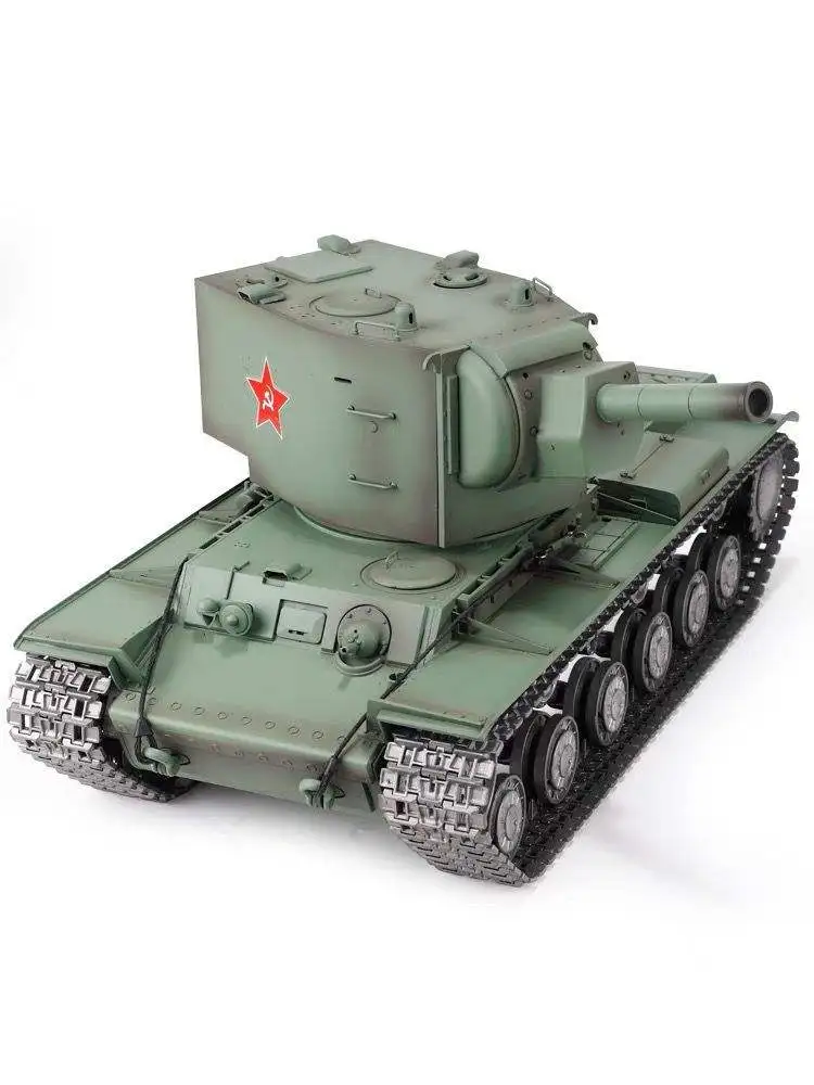 Heng Long RC Tanque Profissional, KV-2 União Soviética, Batalha Principal Militar, WW2 Exército Pesado RC Tanque com Fumar, Atacado, 3949-1, 1:16