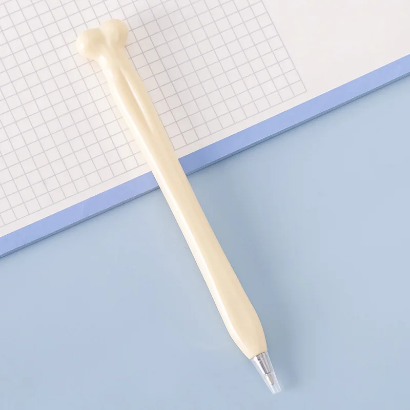 1Pcs Funny Lifelike Bone Shape Ballpoint Pen School Office Writing Supplies Gift Stationery korean stationery