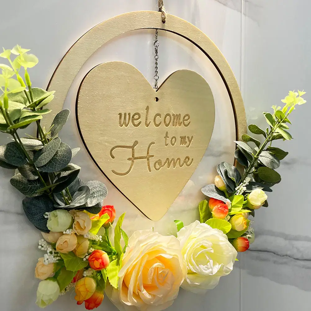 

Деревянная приветственная табличка в деревенском стиле, 1 шт., для дома, двери, стены, декор для фестивалей, украшение для крыльца, кухни, кафе, входа в магазин