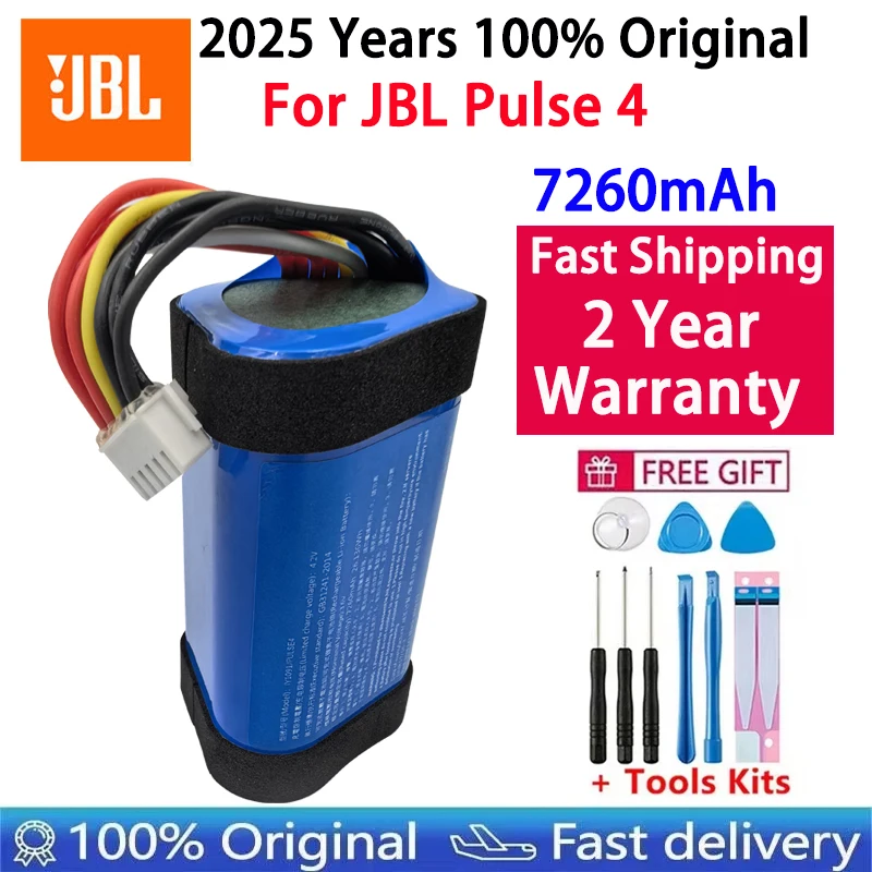 2025 Years 100% Original Bluetooth Speaker Battery For JBL Pulse 4 Pulse4 7260mAh Player Rechargeable Bateria Batteri