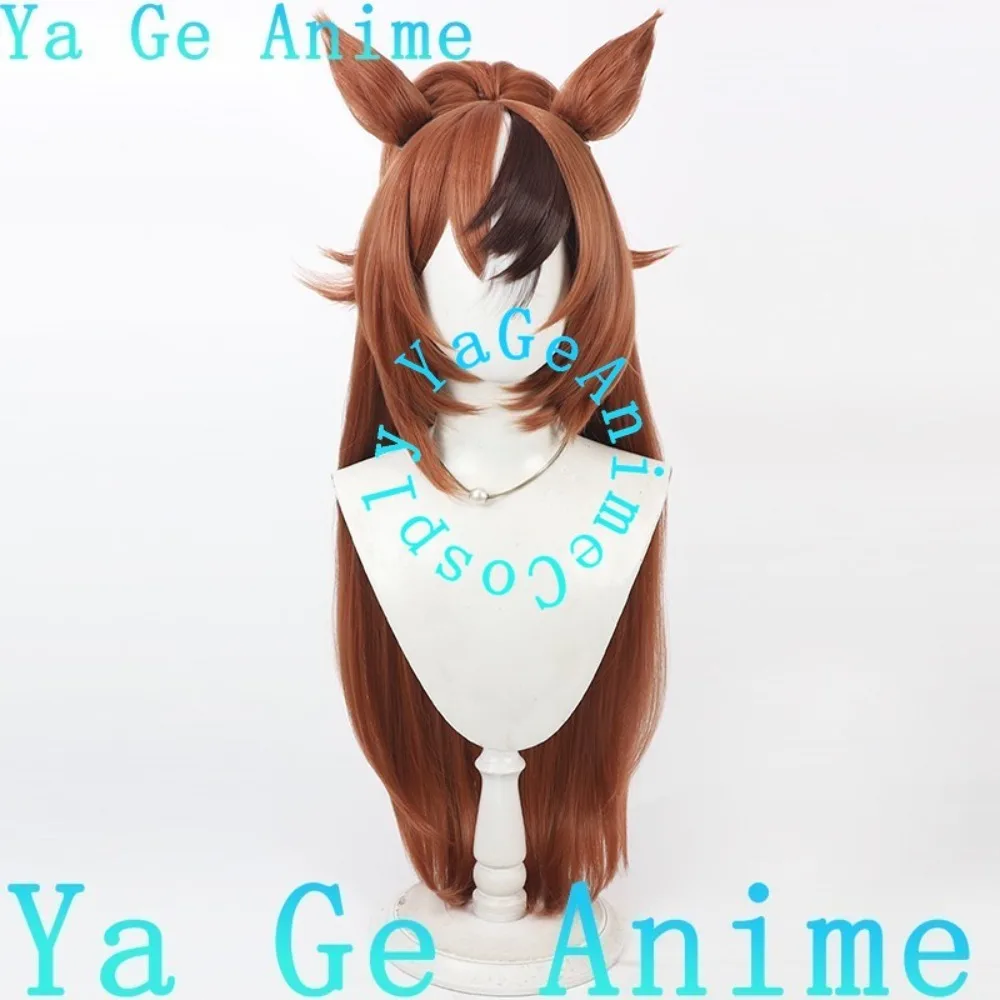 يا جي كوسبلاي أوما موسومي جميلة ديربي علكة فلو شعر مستعار تأثيري آذان ذيل سباق الخيل فتاة لعبة عرض الواقع شعر مستعار شخصية #3