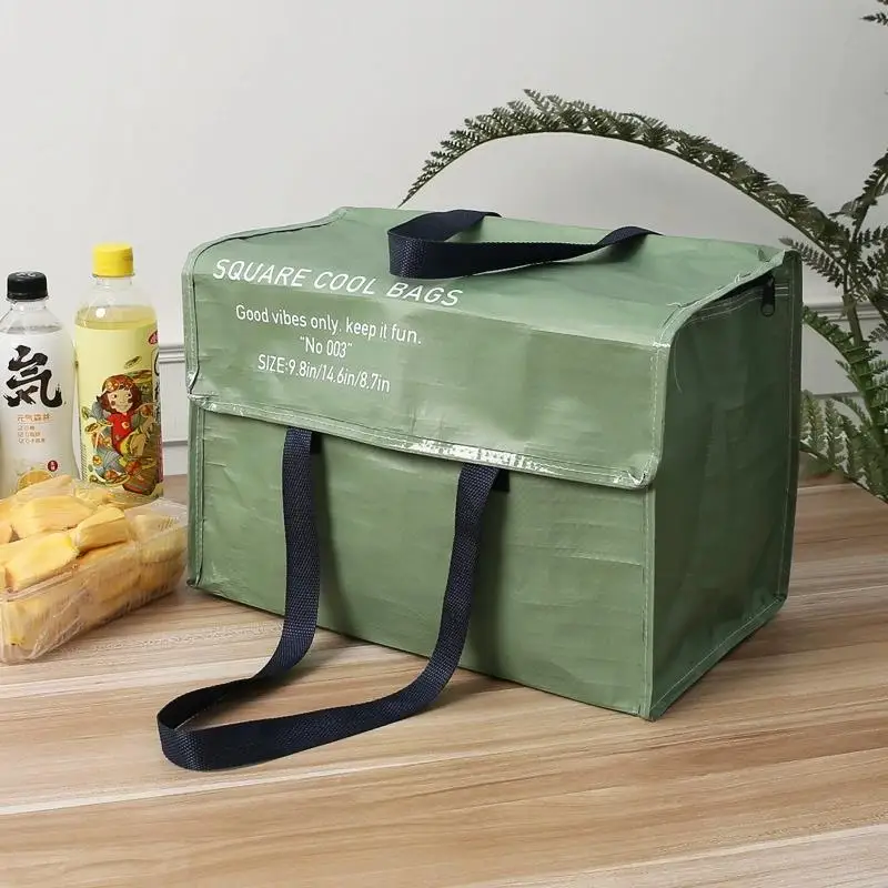 実用的な屋外防水ハンドヘルド織り込み断熱ピクニックバッグアイスパック-j80-高い美的価値のユーティリティグッズ