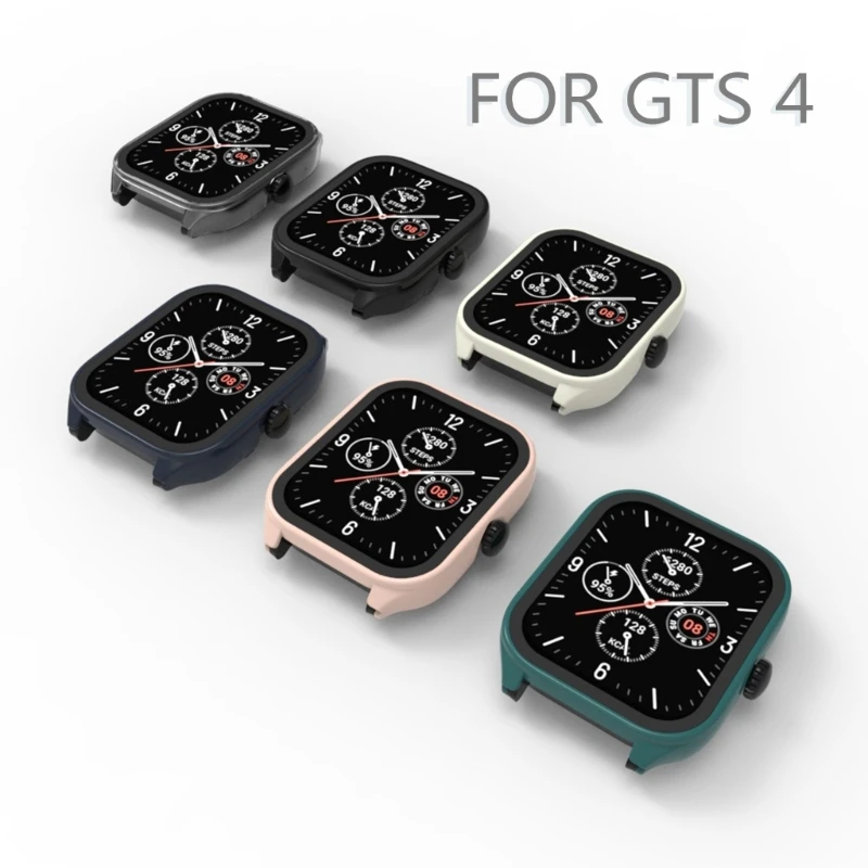 ป้องกันหน้าจอสำหรับ Amazfit GTS 4 GTS4ป้องกันกระจกนิรภัยฟิล์ม SmartWatch PC Hard-shell