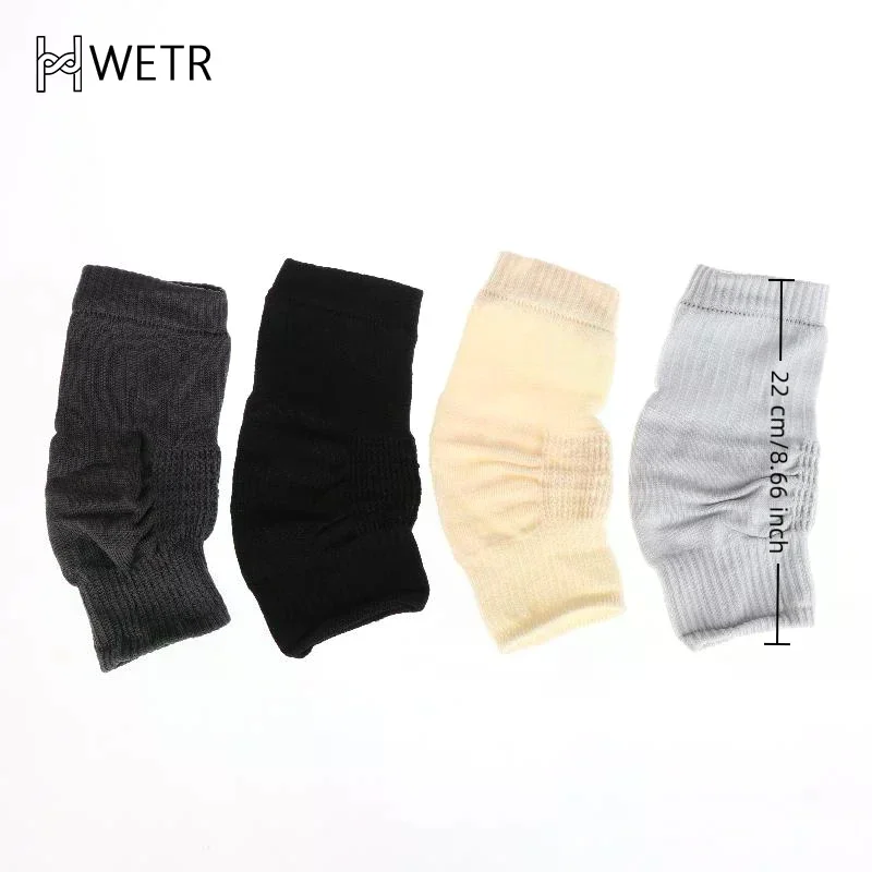 แผ่นรองเข่าผ้าฝ้าย 1 คู่ สำหรับผู้ชายและผู้หญิง ใช้ในห้องแอร์ แผ่นรองเข่าสำหรับเล่นกีฬา แผ่นรัดเข่าแบบยืดหยุ่น