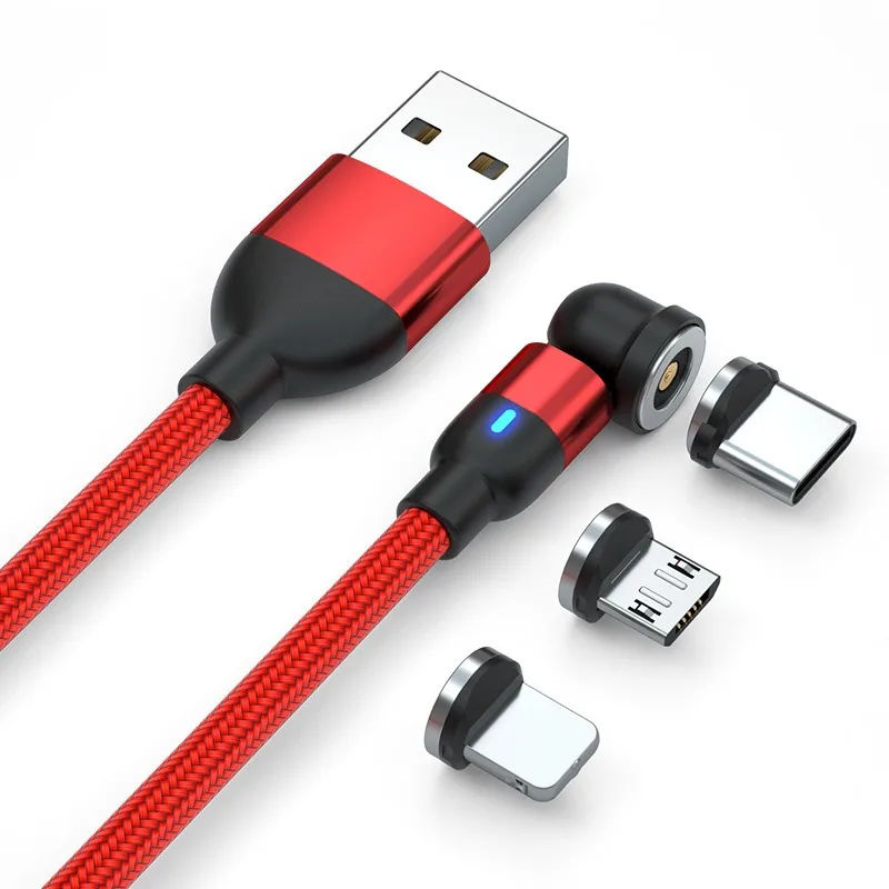 Type-C Magnetic Data Cable with 540-Degree Rotatable Adapter, Strong Magnetism, Compatible with Android Devices