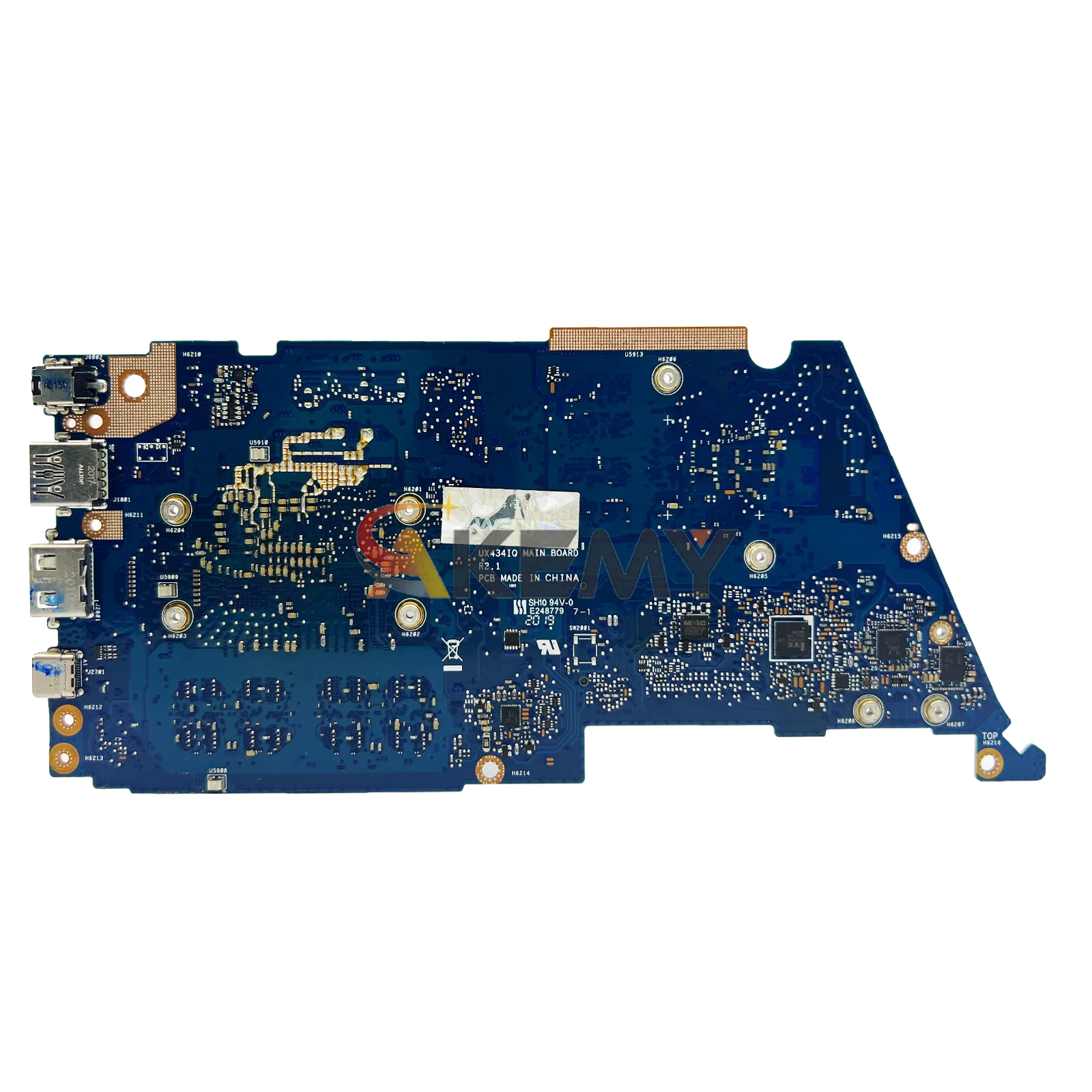 Ux434iq placa-mãe do portátil para asus zenbook ux434i q407iq ux434iq notebook mainboard com r3 r5 r7 cpu 100% testes ok navio rápido