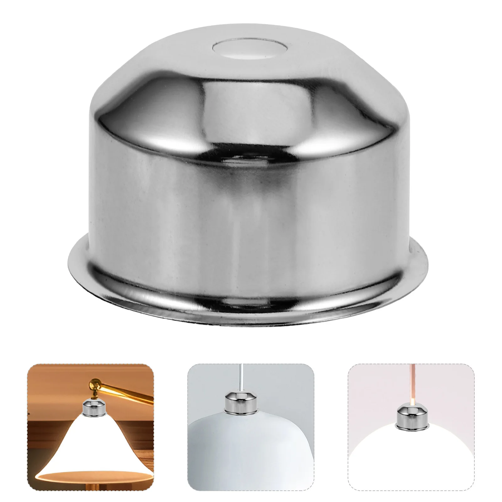 

Iron Lamp Finial Base Cylinder Table Lamp Finial Decorative Light Fixture Part for Living Room Bedroom Vintage Pendant DIY