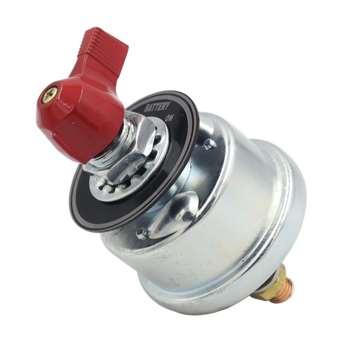 300A Power Switch with Red Handle, Battery Power Off Switch, Knob Type Main Power Switch for Car Boat RV