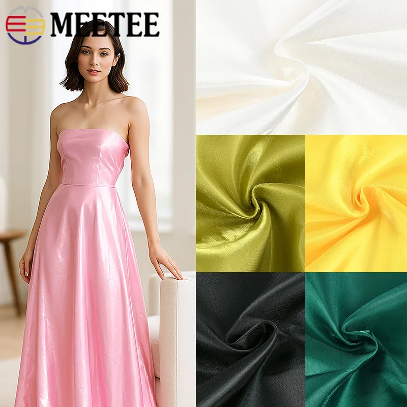 

45/90/135*145cm Water Satin Fabric Silky Soft Fabrics for Pants Skirt Evening Dress Glossy Cloth Handmade Crafts Sewing Material