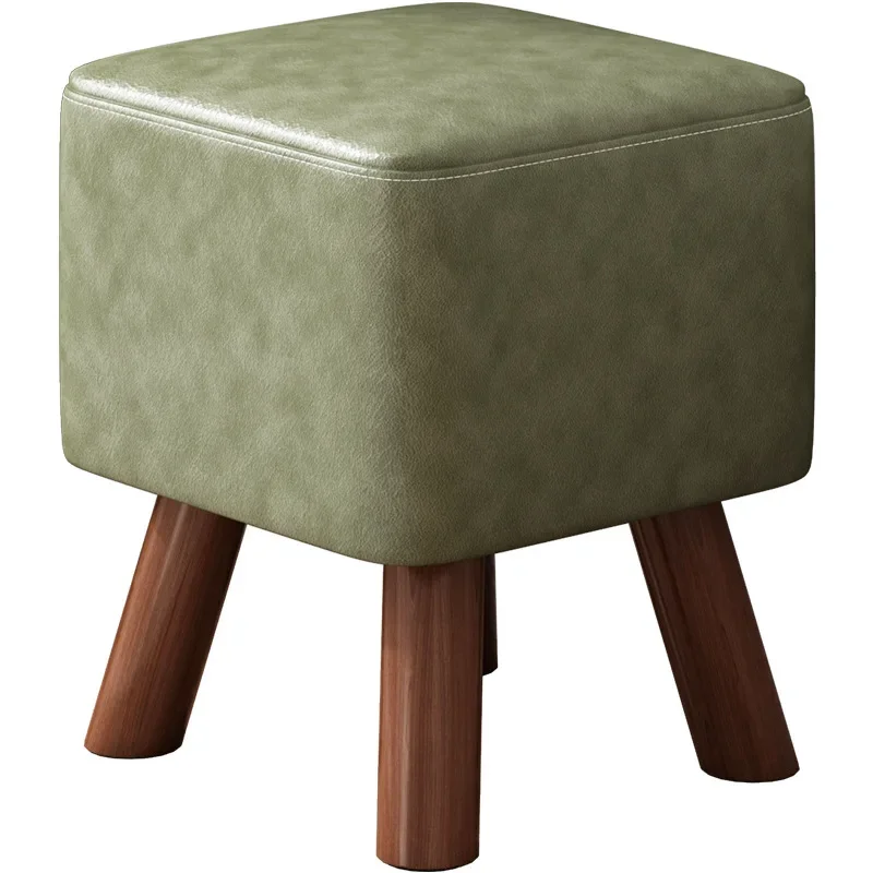 Household Small Square Bench, Living Room Stool, Nordic Style,Internet Celebrity Favorite,Compact Footstool,Hot Search Seat Item