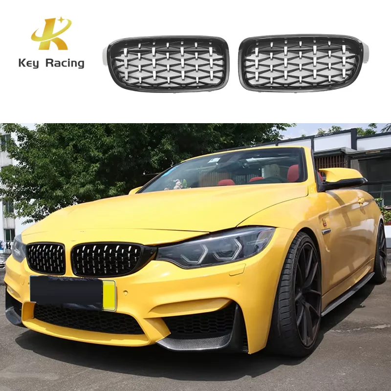 Grill Front Bumper Kidney Grille for BMW 3 series 4 series F30 F31 F32 F34 F35 F36 2013-2019 Front Diamond Grill Car Accessories