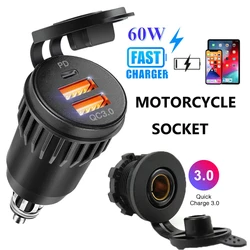 Motorfiets QC3.0 USB Type C PD Fast Charger Power Adapter Hella DIN Stopcontact Voor BMW R1250 1300GS Voor Ducati Voor Triumph