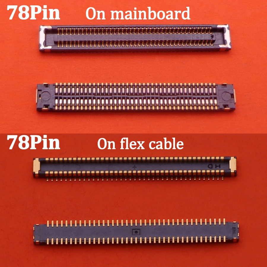 50-100PCS 78Pin USB Charger FPC Connector For Samsung Galaxy A30S A80 A70 A40 A31 A51 A71 A41 A70S A21S A90 Charging Dock Port