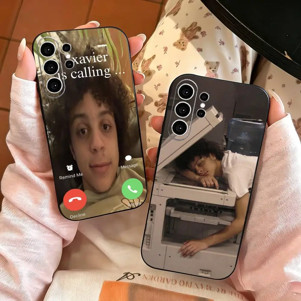 X-Xaviersobased Funny   Phone Case For Samsung S25,S24,S21,S22,S23,S30,Ultra,S20,Plus,Fe,Note,10,9,5G Black Cover