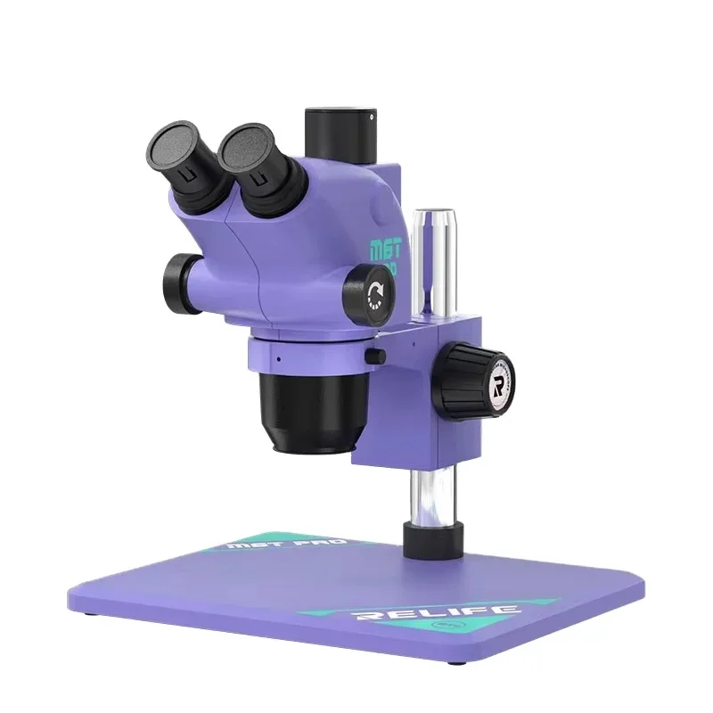 Relife RL-M6T PRO-B11 Trinocular HD Stereo Microscope For Mobile Phone Repair 6.5X-65X Continuous Zoom Trinocular Microscope