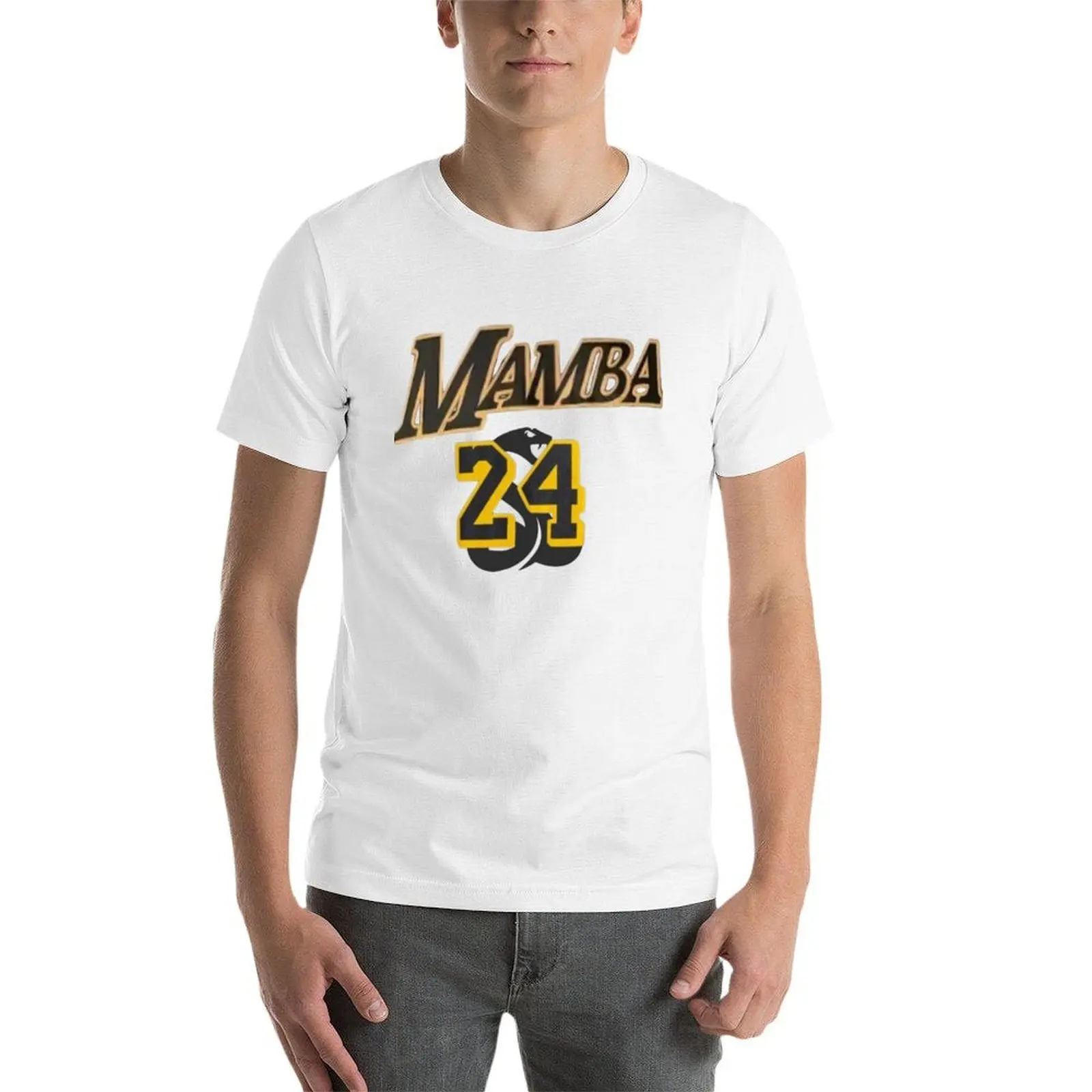 مامبا كرة السلة 24 تي شيرت مامبا الأسود مضحك تي شيرت رجل تي شيرت للرجل 100 بالمائة قطن تي شيرت #4