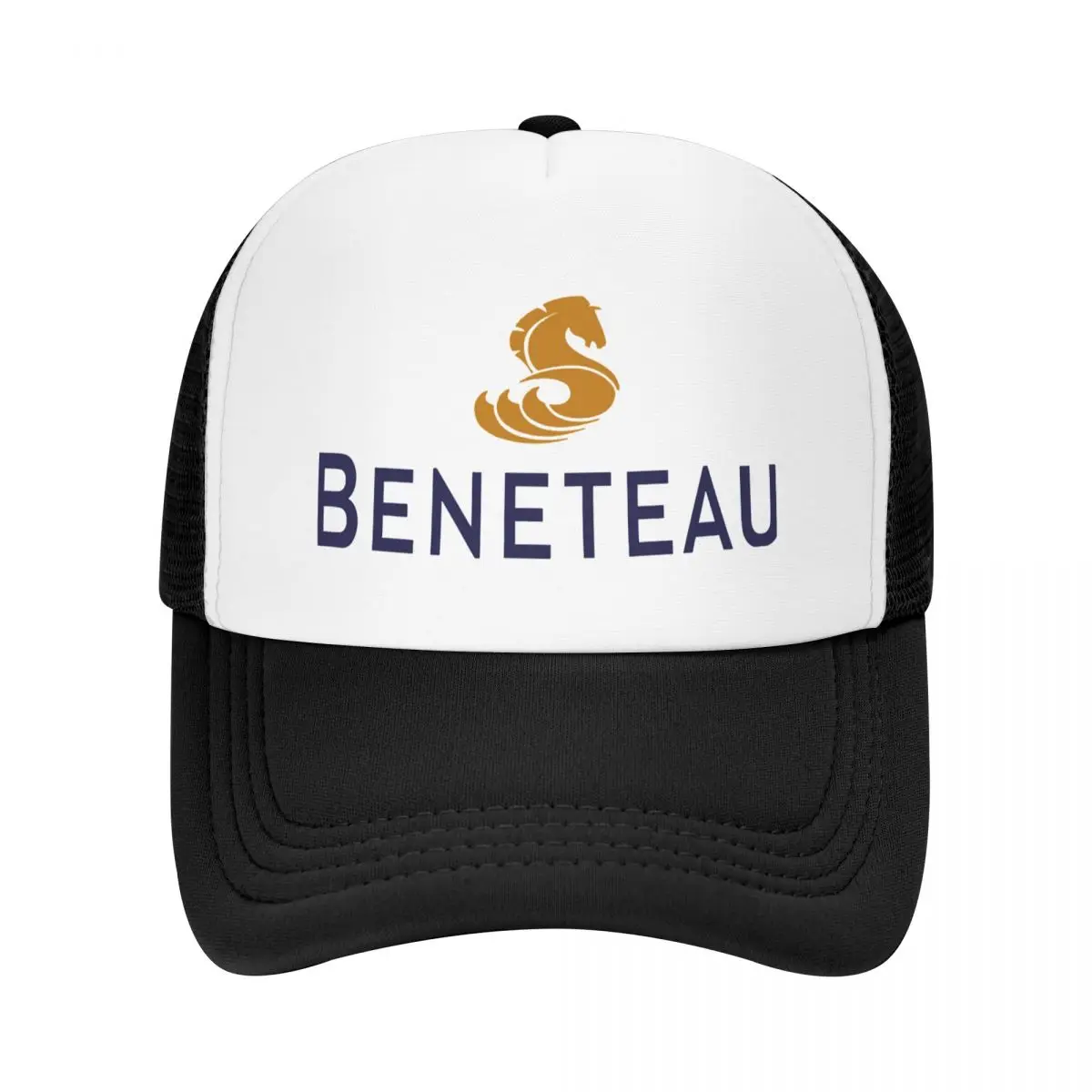 Beneteau Yachts Fishing Boats Logo Cap  Mesh Baseball Caps Adjustable Hat Hip Hop Summer Unisex Baseball Hats Polychromatic