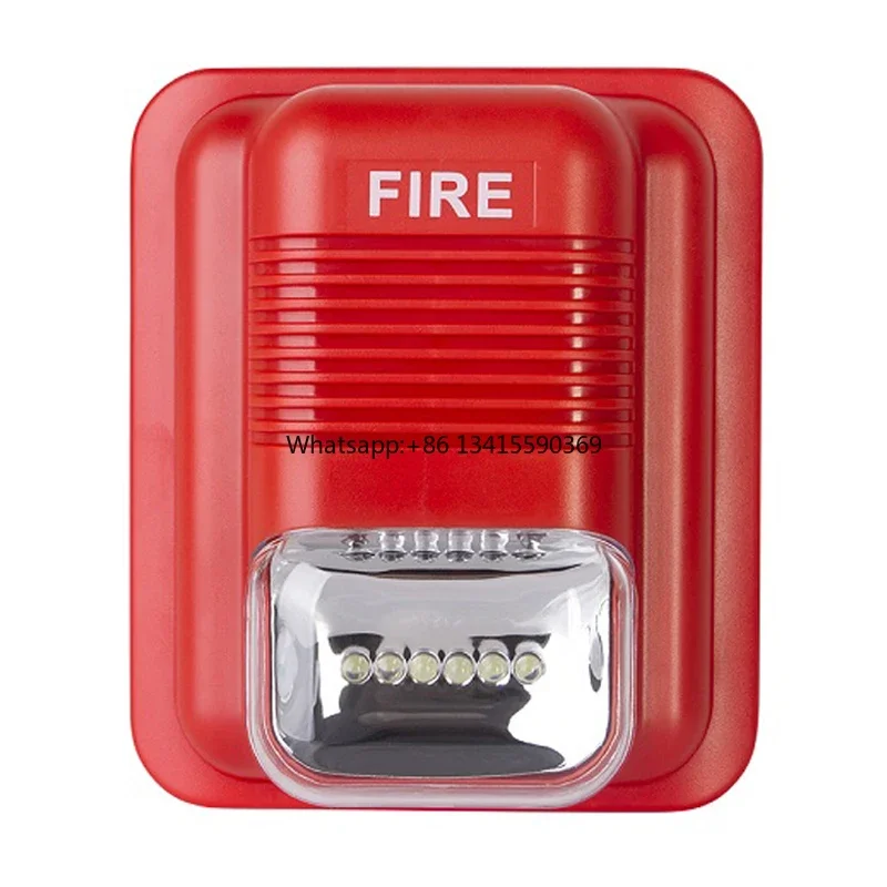 

DC12V 24V Emergency Sound and Light Piezo Siren Strobe Fire Alarm SiLights