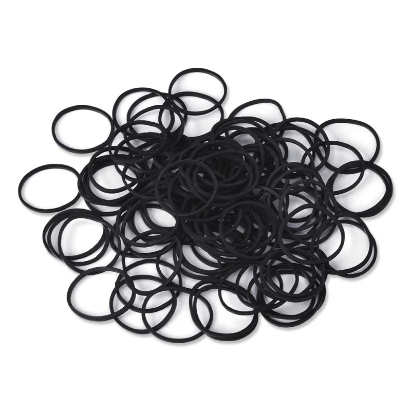 100PCS Tspeed Material Rubber Band Black Accessories Elastic Band