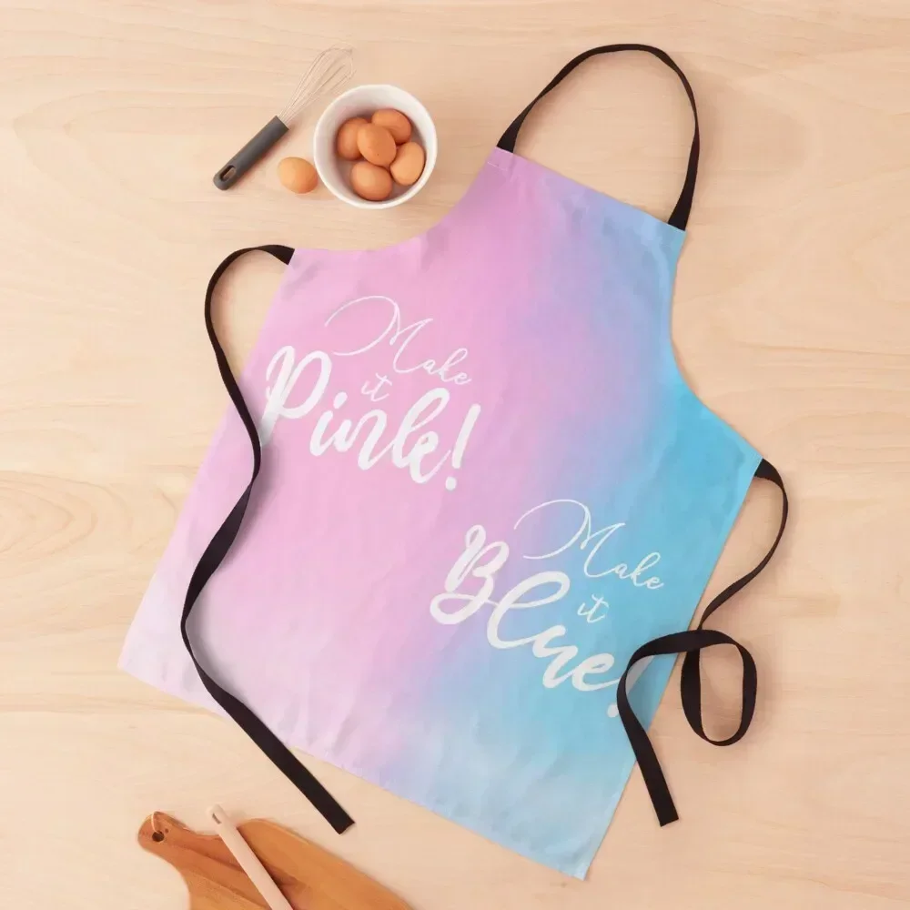 

Pink and Blue Apron For Man Women Kitchen home women Kitchen on the wall Apron