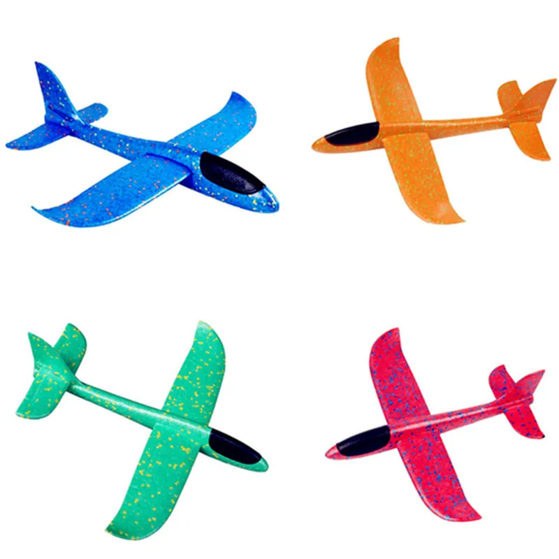 Large Foam Plane Glider Hand Throw Airplane Inertial EPP Bubble Planes Outdoor Launch Kids Toys for Children Boys Gift