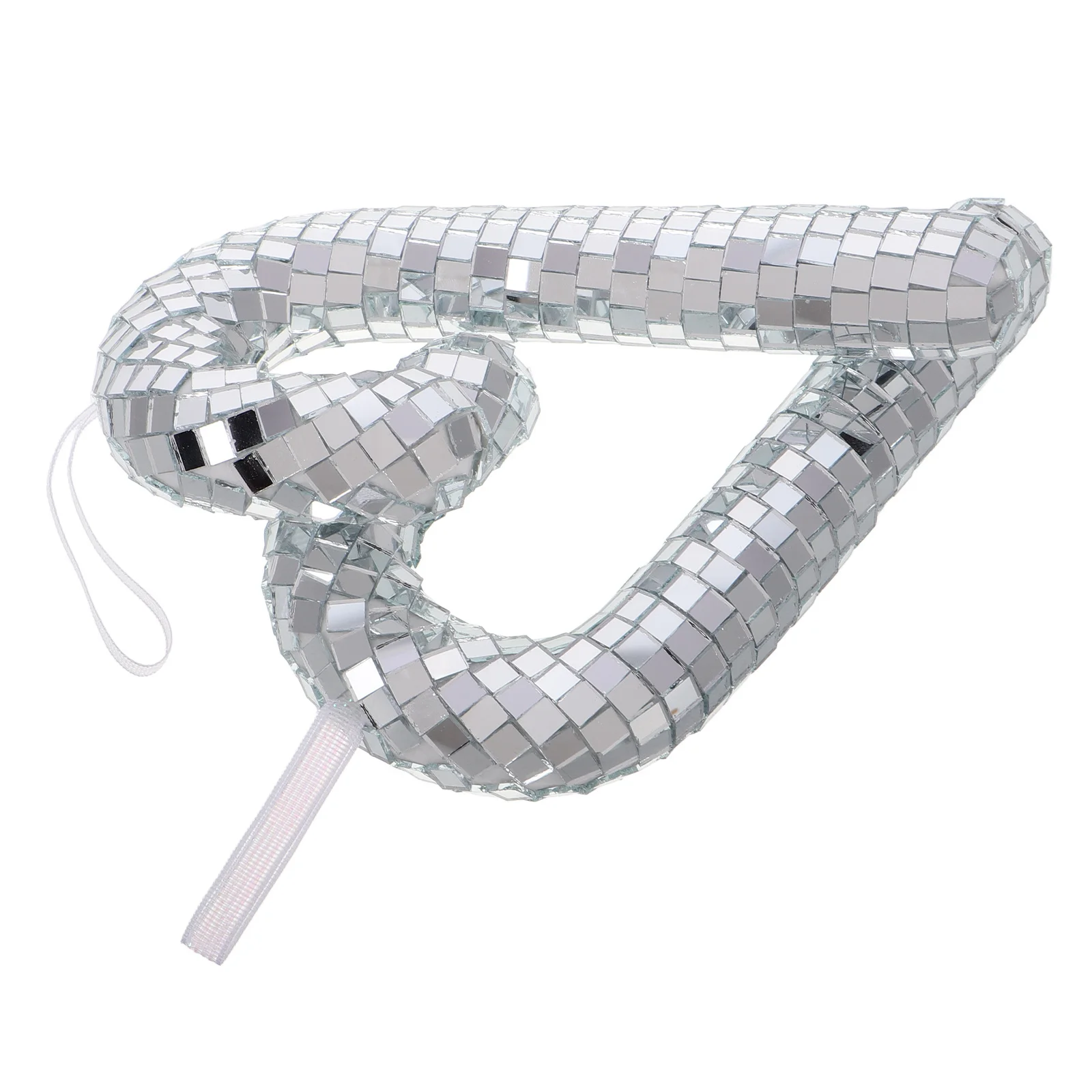 

2Pcs Disco Ball Candy Cane Ornaments Glittering Xmas Tree Decor Holiday Party Decorations Christmas Candy Cane Ornaments