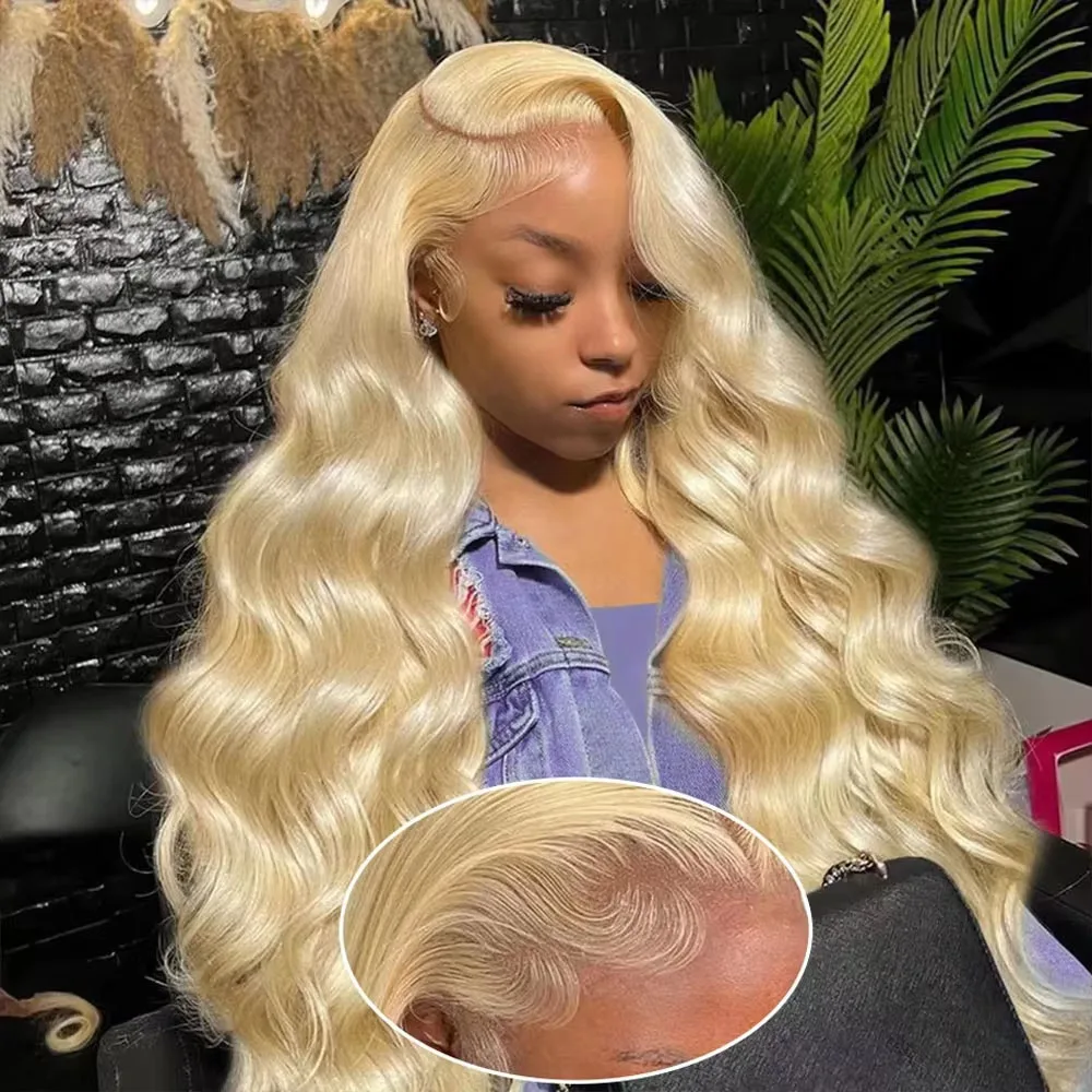 

Парик из натуральных волос 613 Blonde Honey Blond с прозрачной кружевной передней частью 13x4, волнистый, 36 дюймов, длинный, кудрявый, из волос Реми