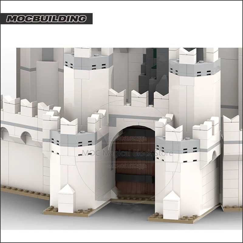 The Rings Movie Scene MOC Building Blocks White City Collection Minas Tirith Technology Bricks Creative Model Toys Xmas Gifts