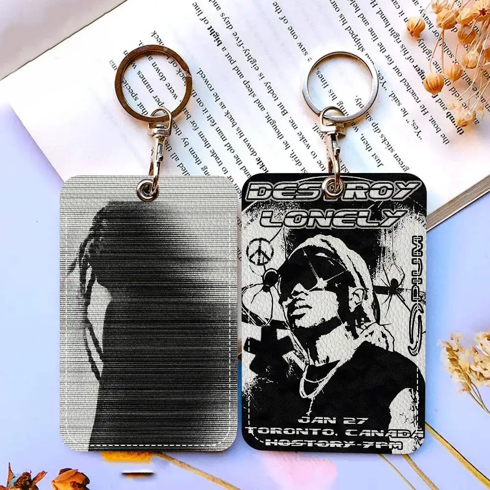 

Pop Hip Hop Rapper Destroy Lonely Personalised Print Card Holder Suitable For Holder Girls Door Card Case Badge Holder Keychain