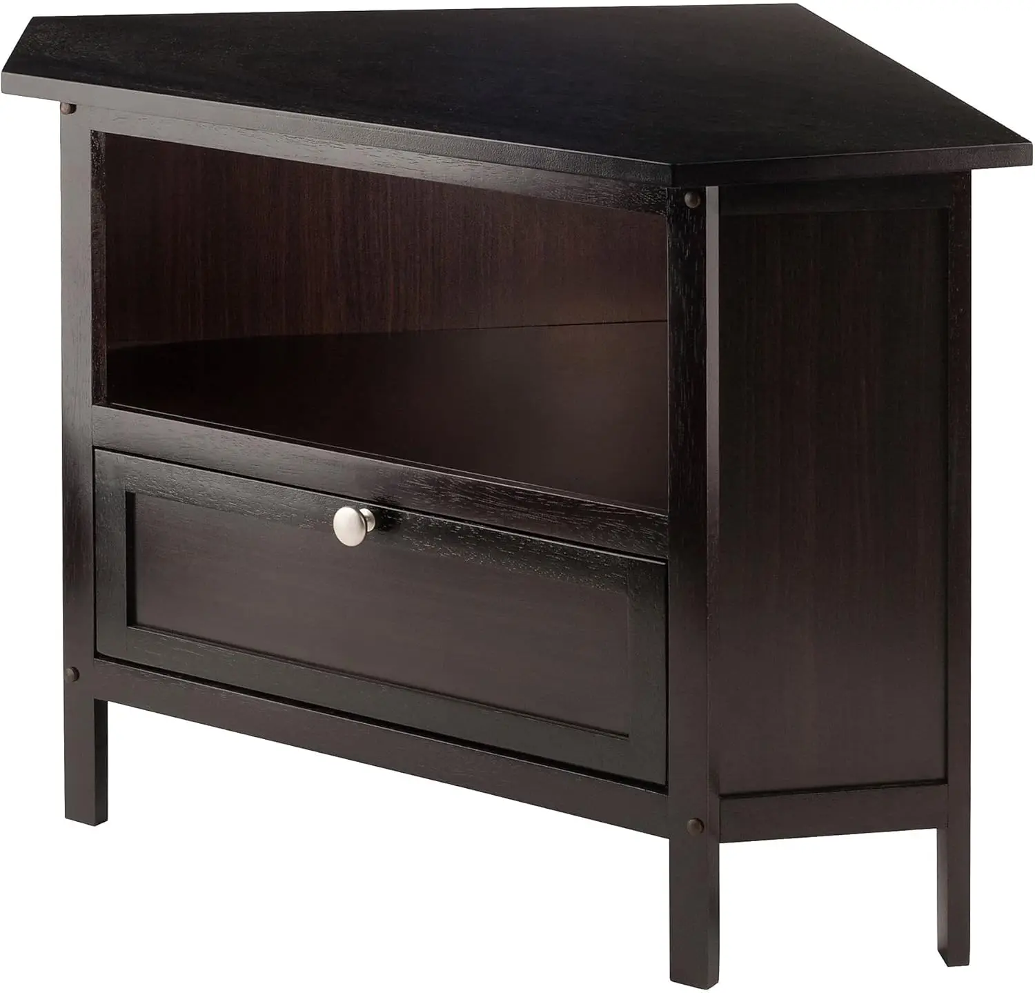 

Corner TV Stand, Screens up to 27", Espresso