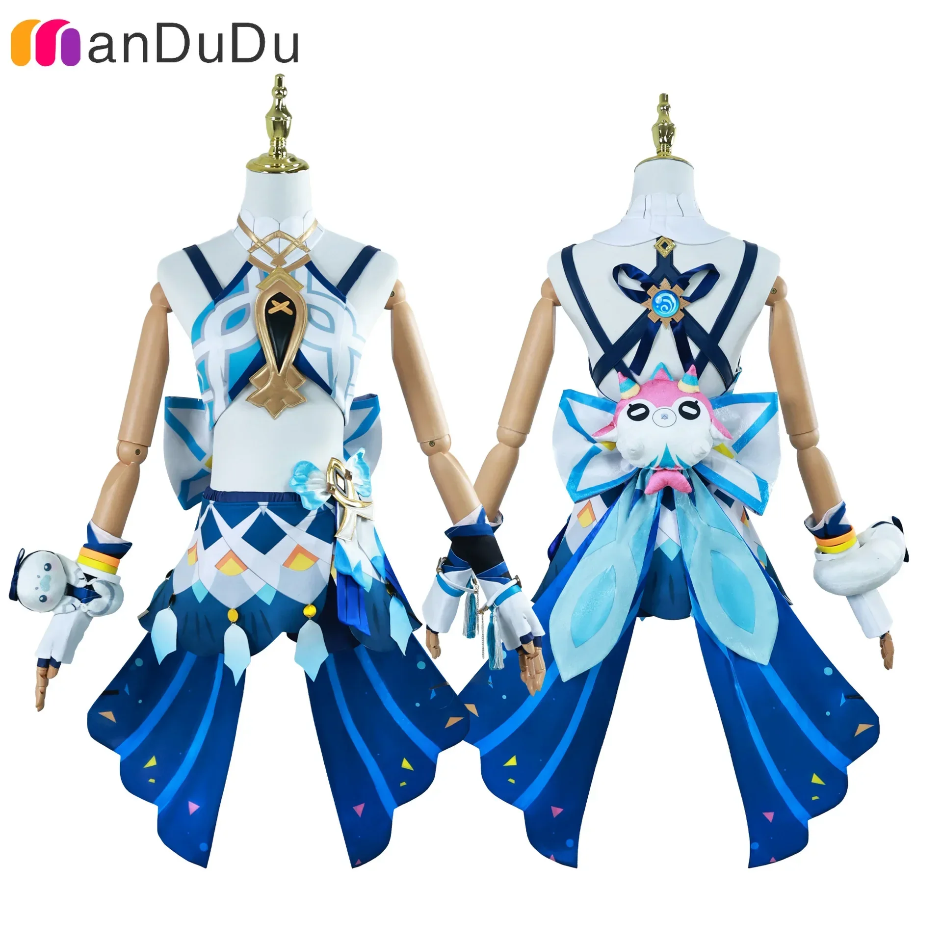 GenshinImpact Mualani Costume Cosplay Gioco di ruolo Comic Con Dress Ognissanti Parrucche per feste Animazione Prop