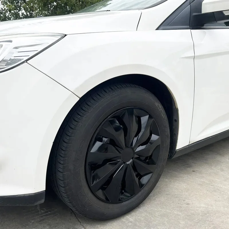 4PCS Hub Caps 14-Inch Iron Wheels PP Plastic Wheel Appearance Decoration