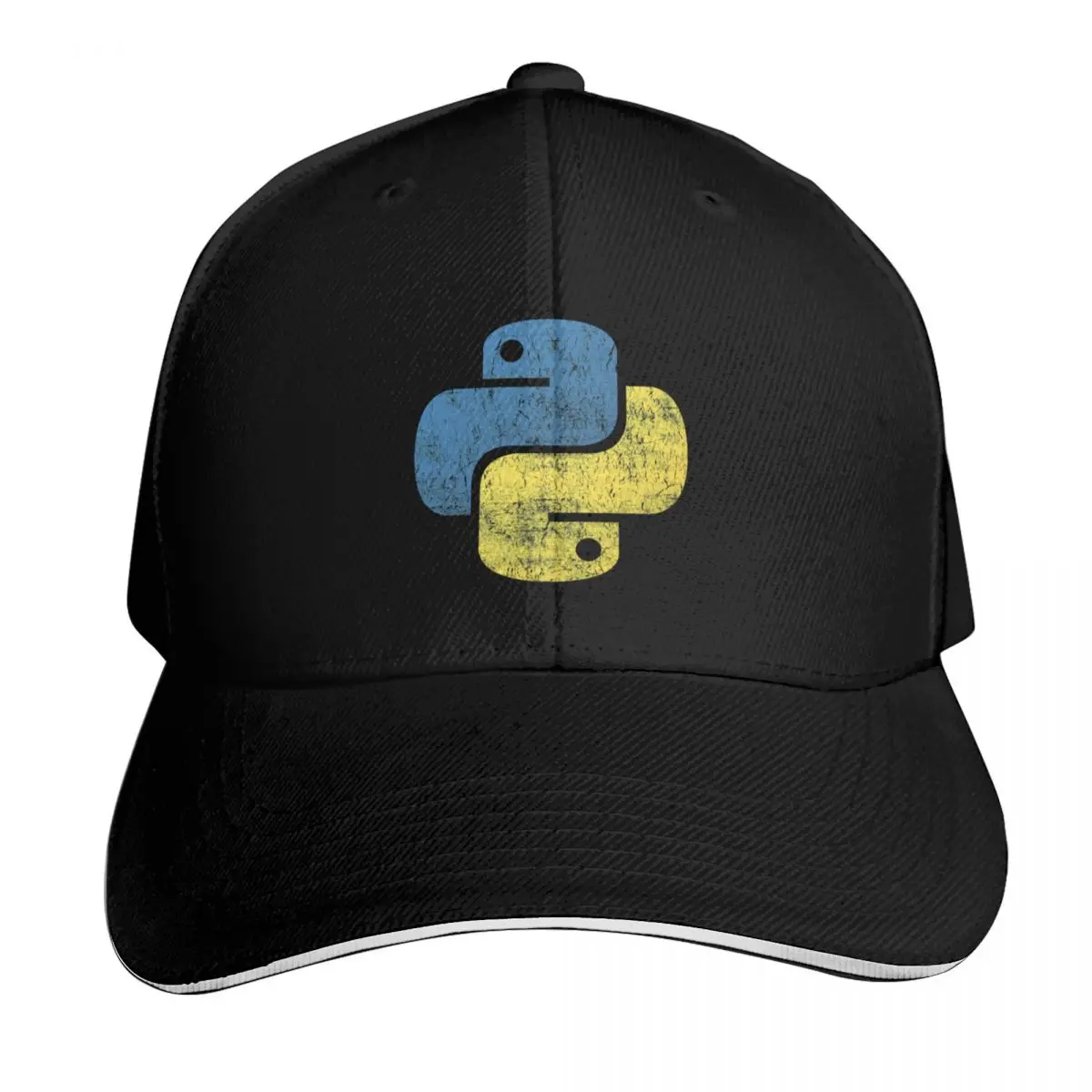 Vintage Python Baseball Cap Streetwear Hip Hop Trendy Vintage Retro Embroidered Lightweight Packable