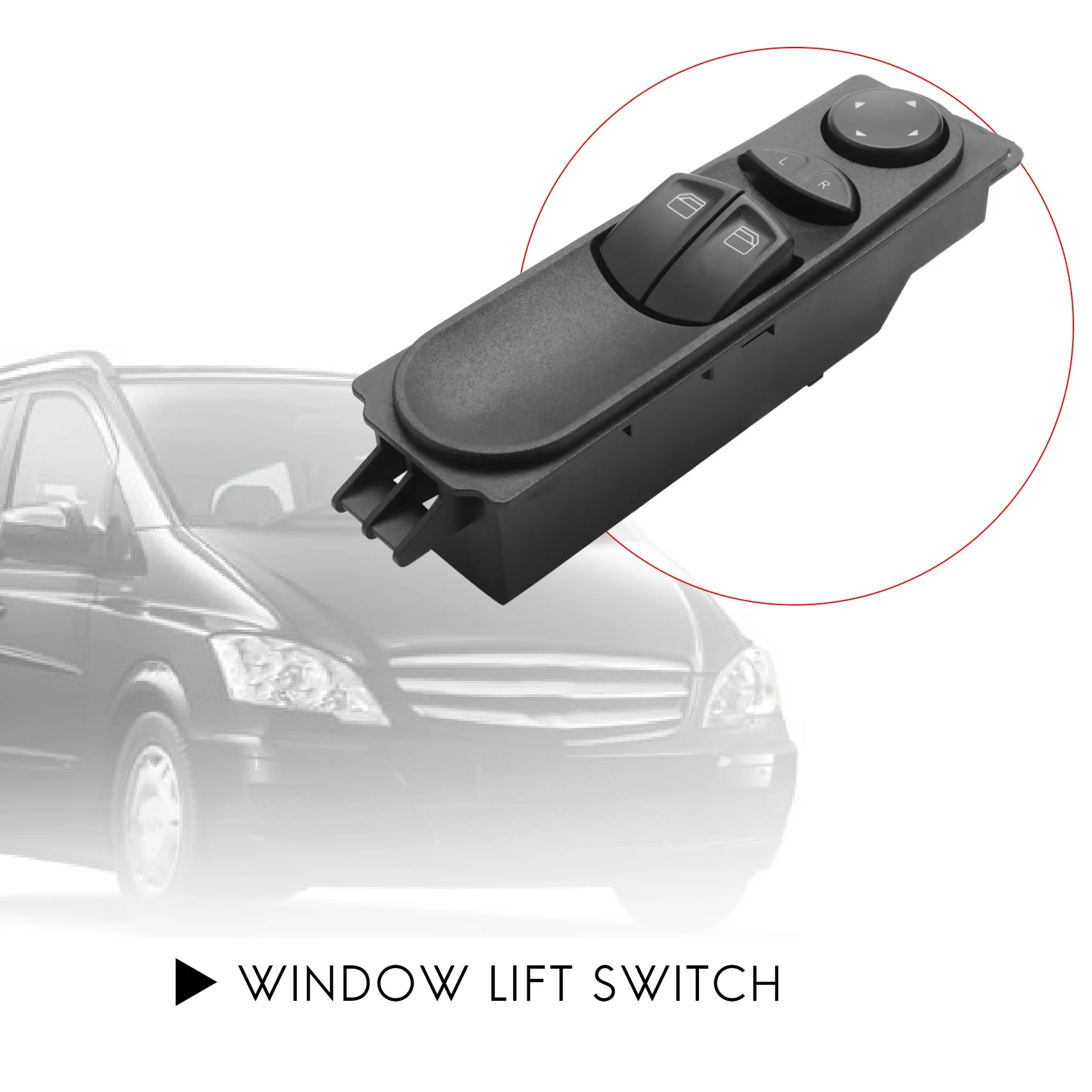 for Mercedes Benz W639 Vito 2003-2015 Car Power Window Control Switch Front Driver Side Regulator Button A6395450913