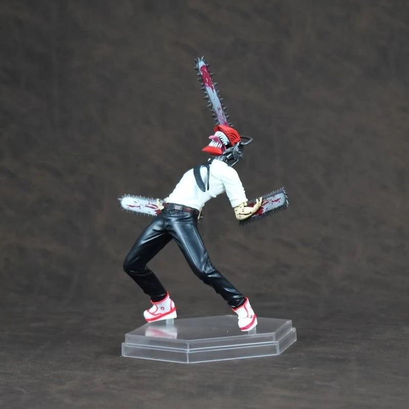 Motosserra homem demônio caçador denji pochita figura de ação anime mercadoria estátua artesanal desktop computador caso ornamento brinquedo presente