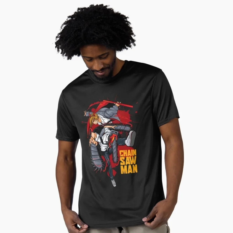 Denji And Power 0511 Japan Chainsaw Anime Gift T shirt Darkness Devil Manga Graphic Clothes Short Sleeve All size tee S-6XL