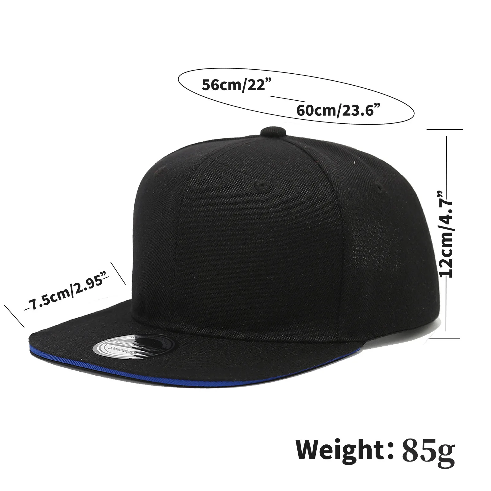 1 Stück Flacher Schirm Snapback Cap Modische Hip-Hop Baseballmütze Unisex Outdoor Trucker Caps Trendige Freizeit Sonnenhüte Gorras – Detail 4