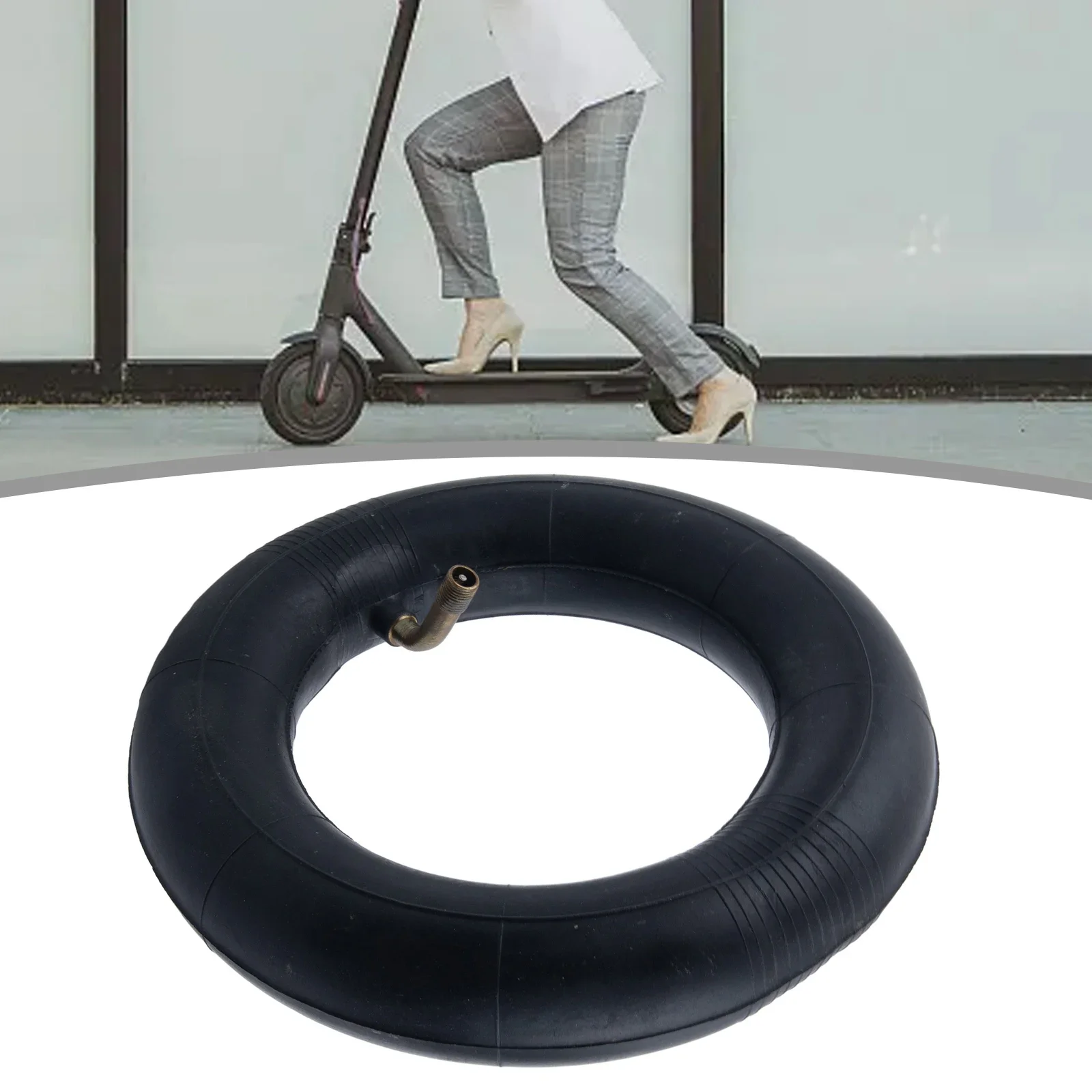 Enhanced Durability Thicken Inner Tube 200x50, Bent Valve Design, Compatible With Popular Electric Scooter Models