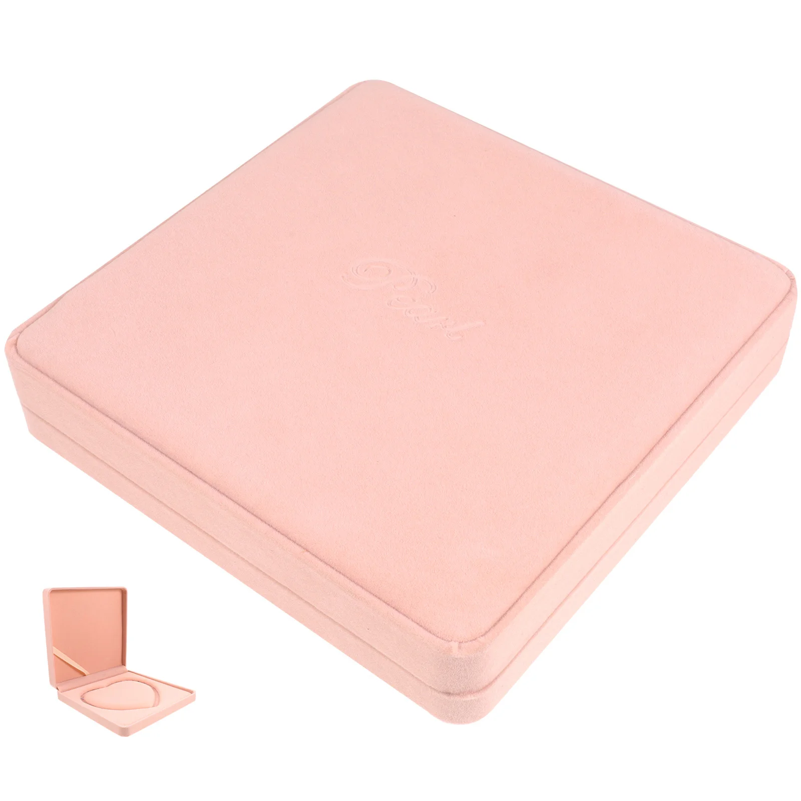 

Heart Jewelry Box Retro Necklace Organizer Storage Case For Women Ring Earring Charm Wrap Portable Vintage Square Gift Box