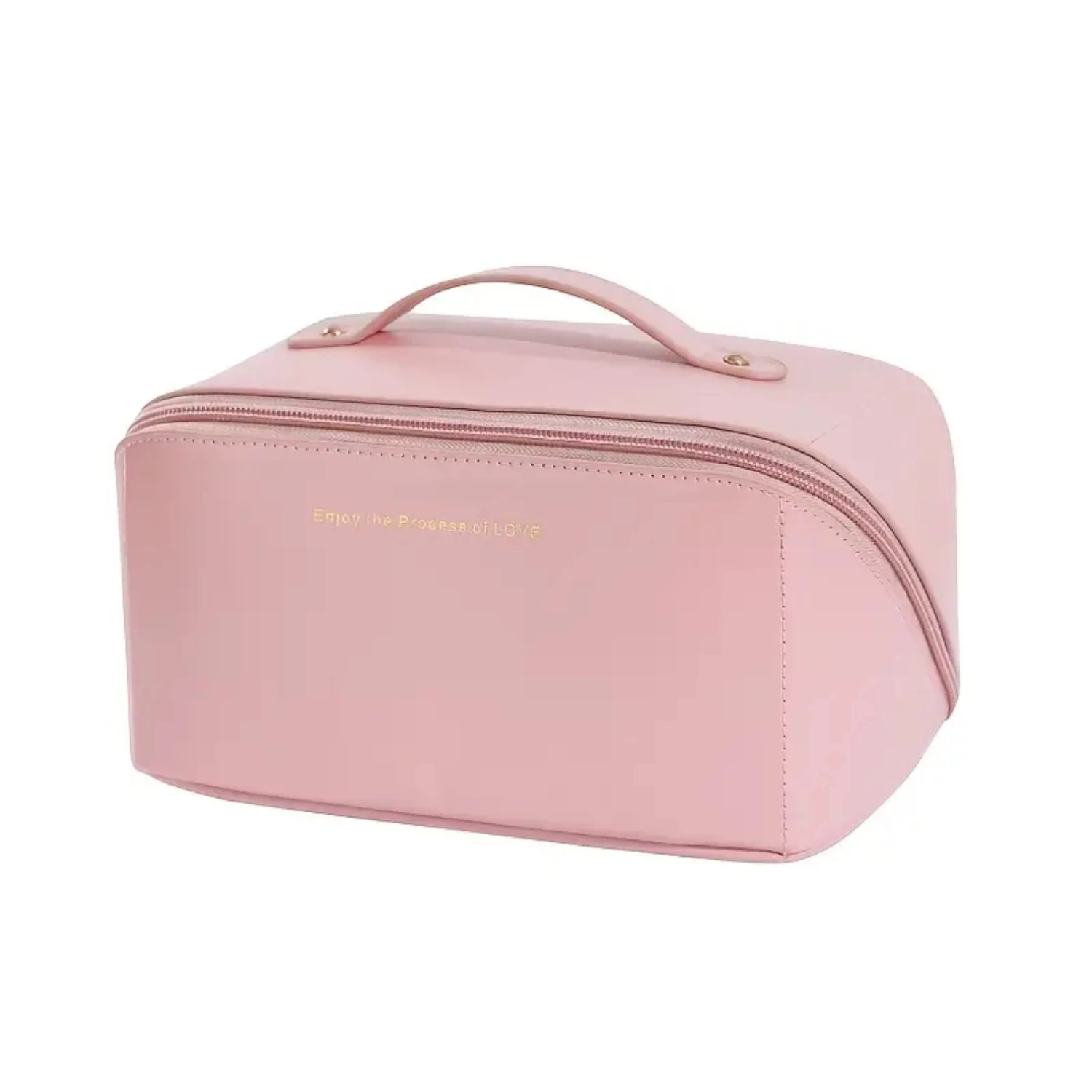 Large Capacity Waterproof Portable Leather Cosmetic Bag for Women Make up bruches set Spoolie brushes Permanent makeup Spoolies