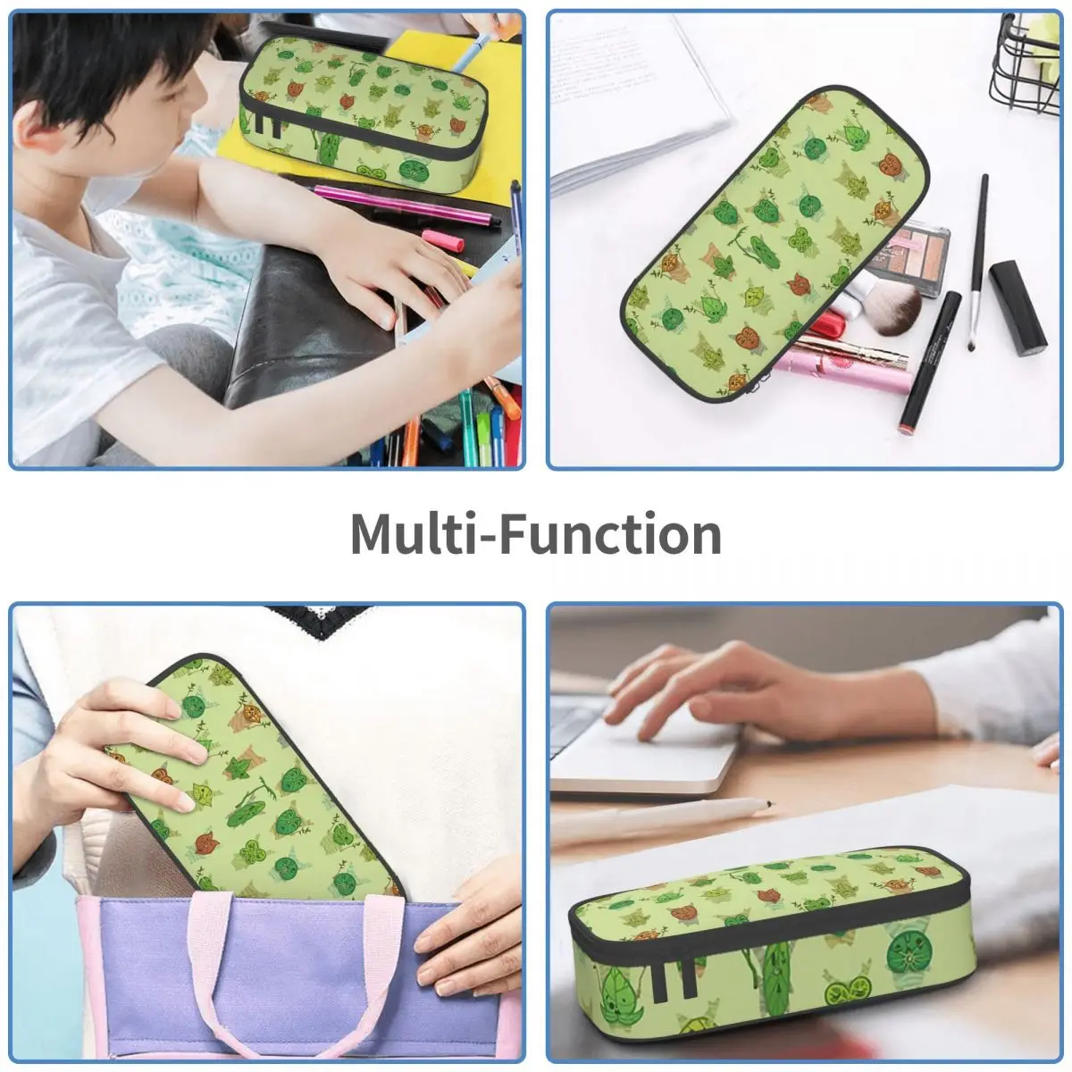 Korok Pattern Pencil Case for Students Gifts Pen Box Pencil Bag Stationery Supplies Pen Holder Bag