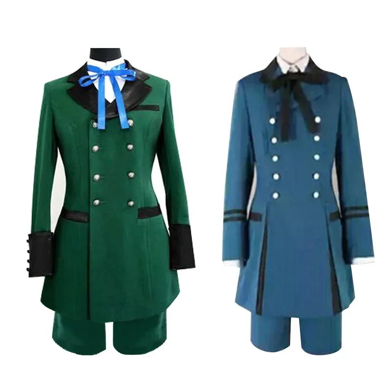 Anime Black Butler Cosplay Costume, Ciel Phantomhive Costume, Kuroshitsuji, Sebastian, Michaelia, Uniforme unisexe, Hommes