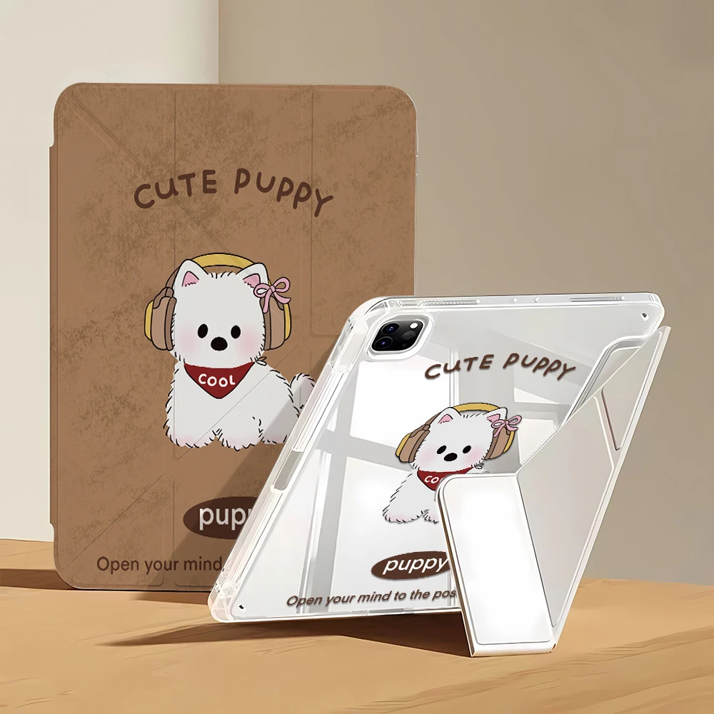 High Clarity with Pencil Holder West Highland White Terrier Protective Edge Case for iPad Pro 11 (2021/2022) Mini 6 8.3