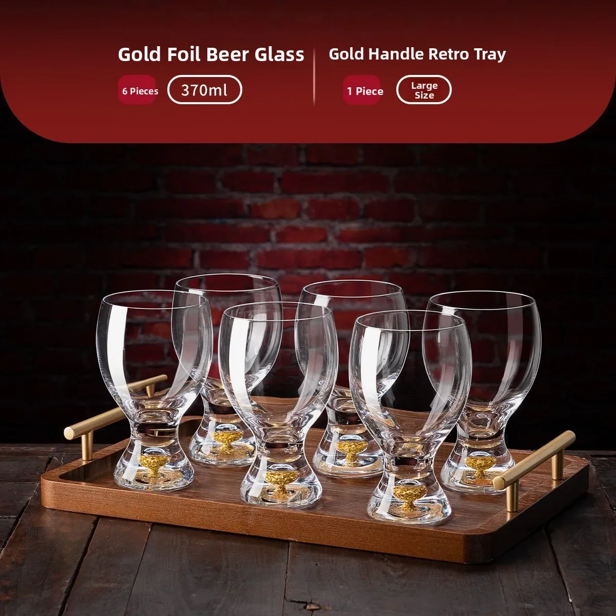 Luxury Crystal Beer Glass Large Capacity Craft Beer Pint Glass Gold Foil Hero Bar Creative Dining Utensils European Style