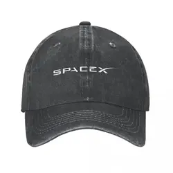 Fashion SpaceX Logo Space X Baseball Cap for Men Women Distressed Washed Headwear Outdoor Activities Gift Hats Cap